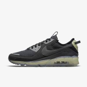 Nike Air Max Terrascape 90 Muške Tenisice Crne Svijetlo Zelene Tamno Sive | NK638AEK