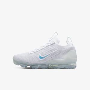 Nike Air VaporMax 2021 FK Older Dječje Tenisice Bijele | NK049BDP