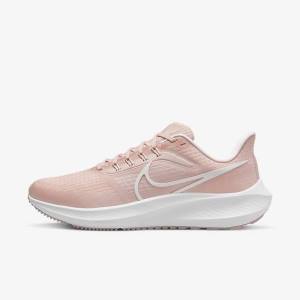 Nike Air Zoom Pegasus 39 Road Ženske Tenisice Za Trčanje Roze Svijetlo Roze Bijele | NK708QXG