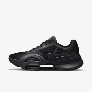 Nike Air Zoom SuperRep 3 HIIT Class Muške Tenisice Za Trening Crne Tamno Sive | NK854JKG