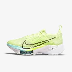 Nike Air Zoom Tempo NEXT% Road Ženske Tenisice Za Trčanje Bijele Zelene Tirkizne Tirkizne | NK046OZL