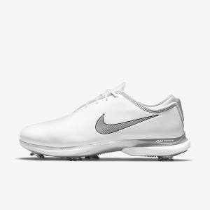 Nike Air Zoom Victory Tour 2 Ženske Cipele za golf Bijele Metalne Platine Crne | NK824PIV