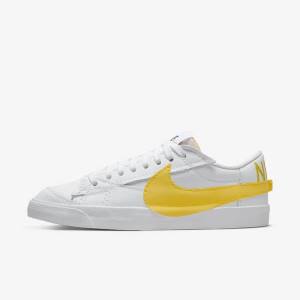 Nike Blazer Low Jumbo Muške Tenisice Bijele Crne Narančaste | NK512RND