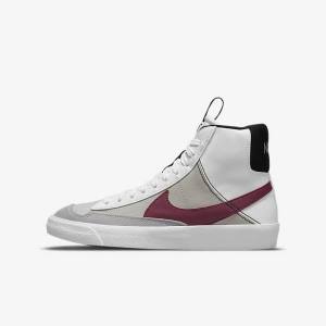 Nike Blazer Mid 77 SE Dance Older Dječje Tenisice Bijele Crne Bijele Bordo | NK563VZC