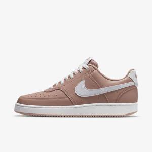 Nike Court Vision Low Next Nature Ženske Tenisice Roze Crne Bijele | NK756TRD