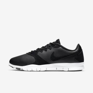 Nike Flex Essential TR Leather Ženske Tenisice Za Trening Crne Bijele Svijetlo Crvene Crne | NK298GBY