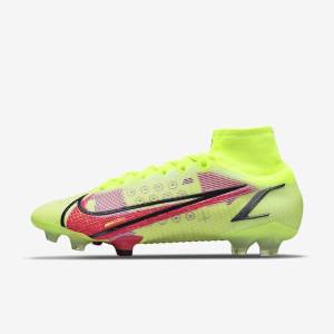 Nike Mercurial Superfly 8 Elite FG Firm-Grounds Muške Tenisice Za Nogomet Crne Svijetlo Crvene | NK278LCF