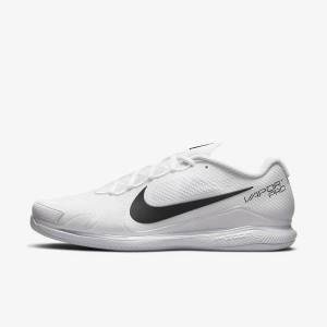 Nike NikeCourt Air Zoom Vapor Pro Carpet Muške Tenisice Za Tenis Bijele Crne | NK584BIC