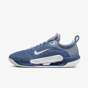 Nike NikeCourt Zoom NXT Clay Court Muške Tenisice Za Tenis Tamnoplave Bijele | NK576EUF