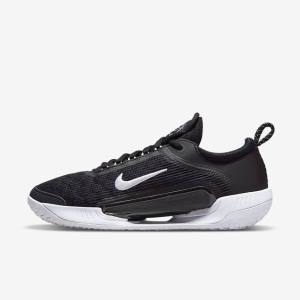 Nike NikeCourt Zoom NXT Hard Court Muške Tenisice Za Tenis Crne Bijele | NK956YDG