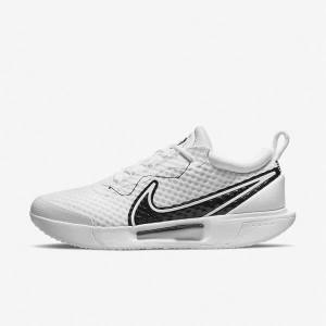 Nike NikeCourt Zoom Pro Hard Court Muške Tenisice Za Tenis Bijele Crne | NK063RZJ