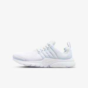 Nike Presto Older Dječje Tenisice Bijele Platine Bijele | NK173FVC