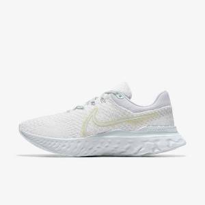 Nike React Infinity Run 3 By You Custom Road Ženske Tenisice Za Trčanje Bijele | NK918THP