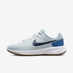 Nike Revolution 6 (Extra Wide) Muške Tenisice Za Trčanje Platine Tamno Plave Plave | NK516TPQ