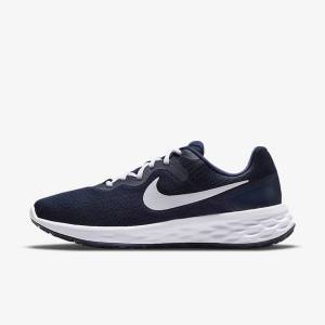 Nike Revolution 6 Next Nature Road Muške Tenisice Za Trčanje Tamnoplave Obsidijanske Bijele | NK904JHP