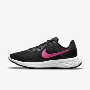 Nike Revolution 6 Next Nature Road Ženske Tenisice Za Trčanje Crne Sive Roze | NK408VWO