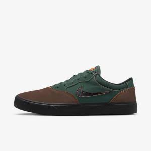 Nike SB Chron 2 Muške Skate Tenisice Svijetlo Čokoladne Zelene Narančaste Crne | NK892PYA