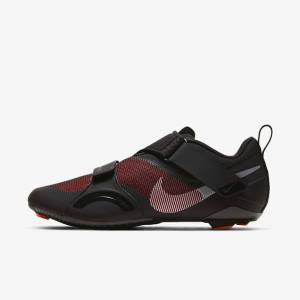 Nike SuperRep Cycle Indoor Cycling Muške Tenisice Za Trening Crne Crvene Metalne Srebrne | NK913IYP