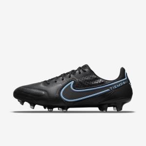 Nike Tiempo Legend 9 Elite FG Firm-Ground Muške Tenisice Za Nogomet Crne Sive | NK179WCN