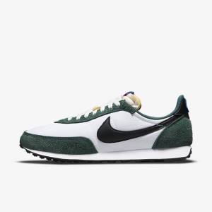 Nike Waffle Trainer 2 Muške Tenisice Bijele Zelene Kraljevska Plava Crne | NK015OWJ