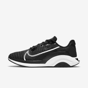 Nike ZoomX SuperRep Surge Endurance Class Ženske Tenisice Za Trening Crne Bijele | NK063OTR